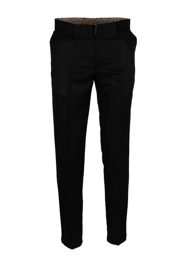 Erkek Keten Pantolon Klasik Normal Kesim Rar01160 Siyah