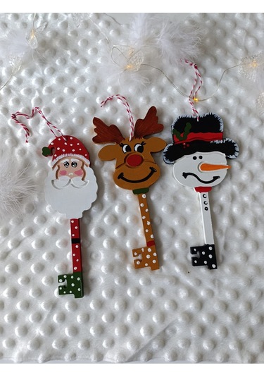 Geyik Anahtar Tılsım Noel Süslemeleri Noel Ağacı Asma Geyik Akses