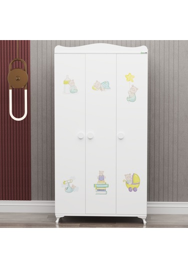 Yıldız 3 Kapaklı Dolap Ve Şifonyer- Ayıcık