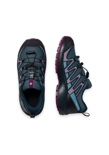 Salomon 414339 F Xa Pro V8 Cswp J Siyah-Mor Çocuk Ayakkabı Siyah - Mor