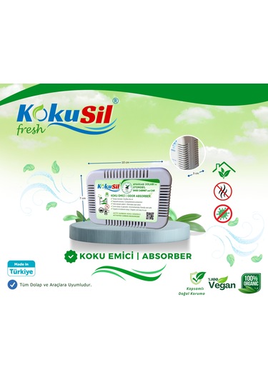 Kokusil Buzdolabı Koku Giderici Ve Ayakkabı Dolabı Koku Giderici 2li Paket