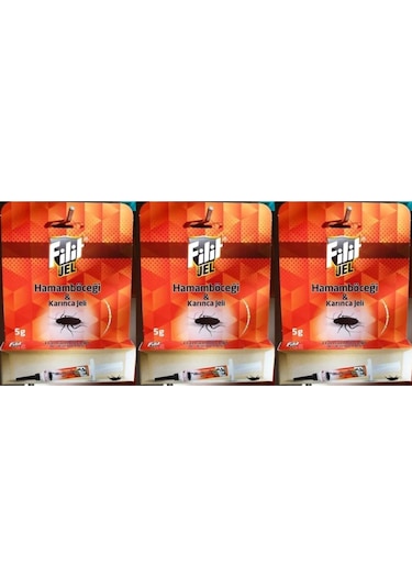 Filit Hamam Böceği ve Karınca Jeli 3 x 5 G