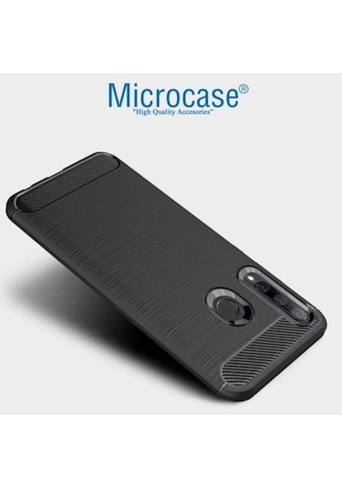 Huawei Honor 20 Lite Brushed Carbon Kilif + Cam (Seç) 364469569