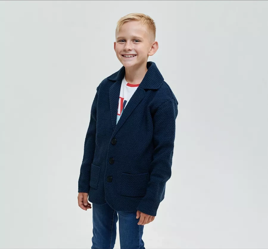 Akru Düğmeli Okul Hırkası 241793124 Mavi