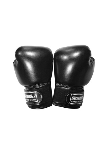 Moveevo 3-10 Yaş Çocuklar İçin Ultra Hafif, Ventileli, Dayanıklı Pu Deri Boksa Eldiveni - Darbeyi Yumuşatan, El İçini Kuru Tutan, Ergonomik Tasarım Siyah