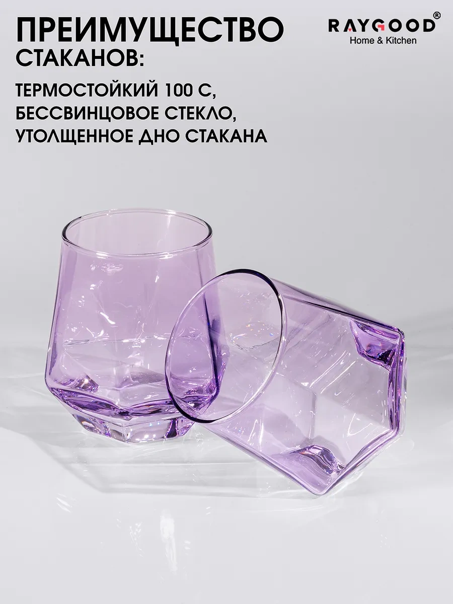 Raygood 6 Adet Cam Bardak Seti 300 Ml. 302427250 Violet