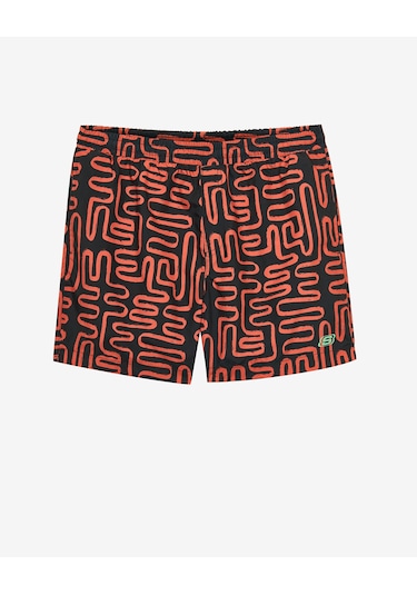 Skechers M 5 Inch Allover Print Swimshort Erkek Siyah Deniz Şortu S241113-001 Siyah
