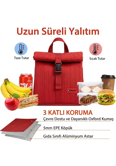 Frelso Termal Beslenme Çantası Kırmızı