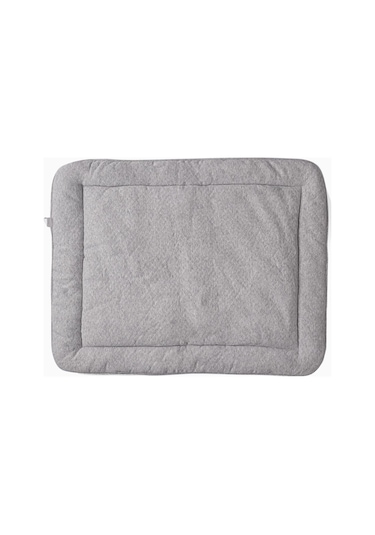 Uygun Bebe Kapitone Emekleme Minderi Oyun Matı 75 x 95 x 5 CM Açık Mavi - Gri