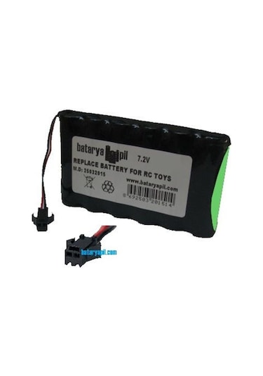 Bataryapil 7.2V 1100Mah Siyah Soketli Oyuncak Araba Pili