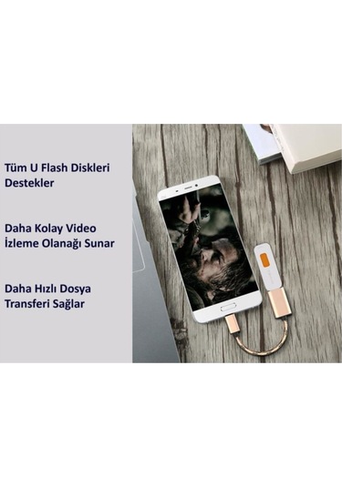 Tc319 Utv007 Chip Android Video Dvr Uyumlu Type-c Otg Kablo