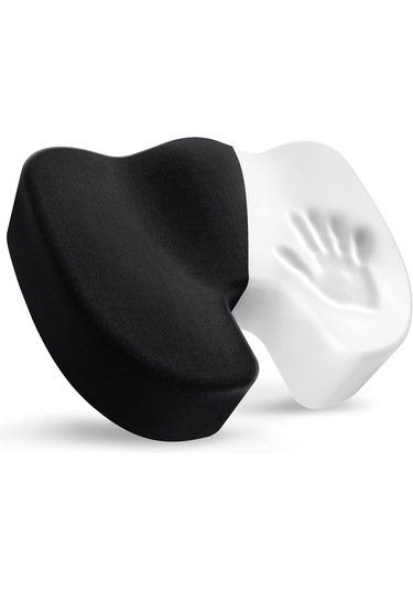 Viscower Visko Coccyx Ortopedik Hemaroid Oturma Minderi Siyah