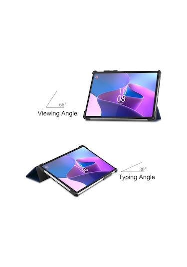 Butu Lenovo Uyumlu Tab P11 Pro Gen 2 Üç Katlı Stand Pu Deri Tablet Kılıfı Otomatik Uyandırma/uyku Fonksiyonu Damla Korumalı Kapak