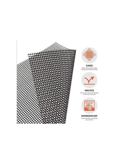 Pazly Fiberglas Yapışmaz Izgara Matı Rc44 Siyah 40x33cm 1 Adet Siyah