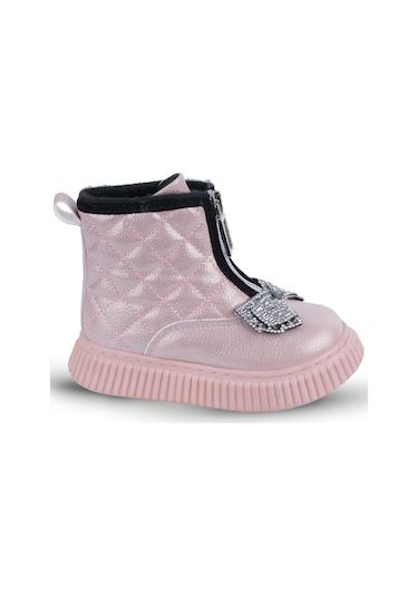 Kaptan Junior Kız Bebek Çocuk Botu Ortopedik Kaymaz Taban Barznk 560 Pembe