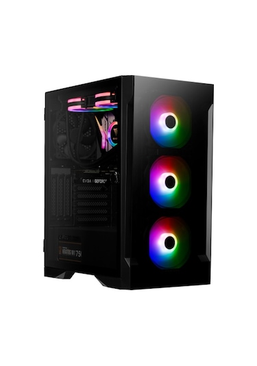 Gamdias Talos E2 Elite 600W USB 3.0 4x12 CM Fan Pencereli ATX Mid Tower Bilgisayar Kasası