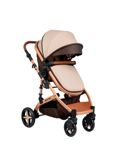 Maxi Taxi Fast Pro Alüminyum Travel Sistem Bebek Arabası - Kahve Gold