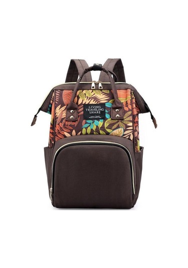 Kadın Sırt Çantası Bayan Omuz Sırt Çantaları Büyük Kapasiteli Anne Bebek Emzirme Çantaları Moda Kadın İş Dizüstü Bilgisayar Sırt Çantası Brown