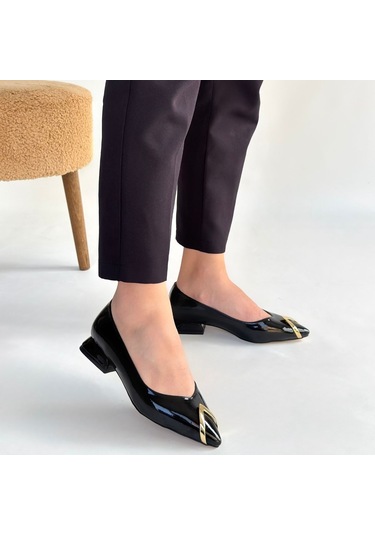 Goes Siyah Rugan Babet Ayakkabı Çok Renkli