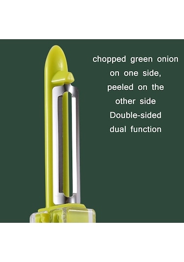 Dancemonkey Cbtx Ev Mutfak Çok Fonksiyonlu Yeşil Soğan Soyucu Yeşil, Yeşil Soğan Soyucu Yeşil