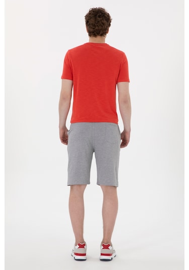 U.s. Polo Assn. Erkek Gri Melanj Şort Örme 50298038-vr086 GRI MELANJ