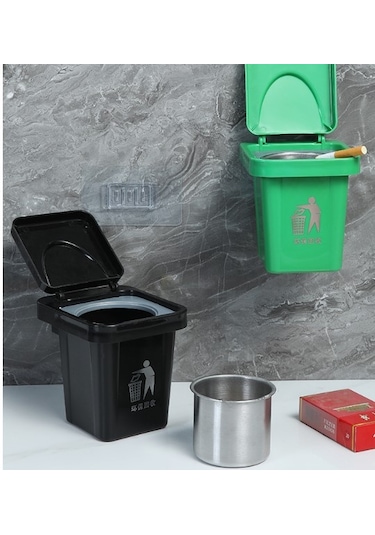 Çöp Kovası Tasarımlı Küllük 5286