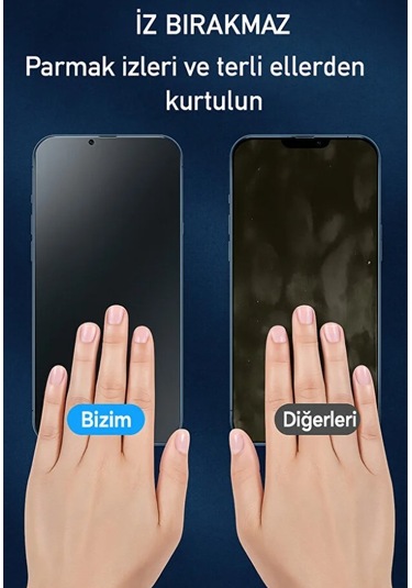 Apple iPhone 17 Pro Max Uyumlu Mat Ekran Koruyucu Seramik Nano Tam Kaplar