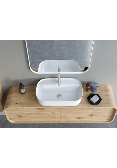 Cerastyle Turkuaz Aqua Tezgah Üstü Lavabo