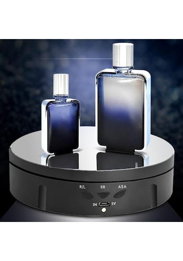 Homyl Takı Kek Için Elektronik 360 Derece Dönen Pikap Siyah Siyah