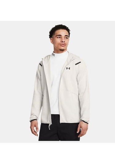 Under Armour Unstoppable Flc Fz Hd Eu Erkek Sweatshirt 1389352-110 Beyaz-beyaz Beyaz