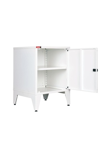 Lande - Ziglat 655 - Metal Dolap - Metal Kapılı - Mat Beyaz. Beyaz