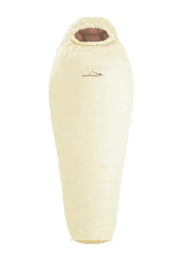 Campout Kaz Tüyü Uyku Tulumu Krem