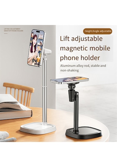 Masaüstü Canlı Yayın Konferansı İçin Alüminyum Alaşımlı Braket, Gümüş GÜMÜŞ