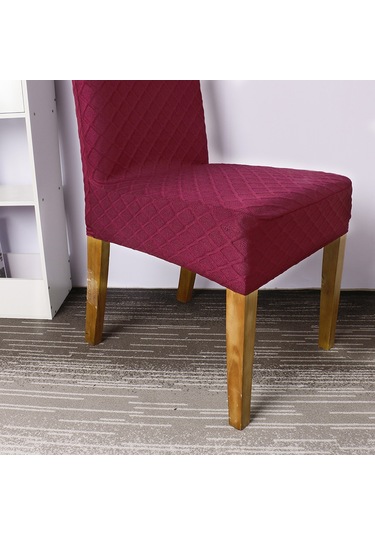 Reedark Yıkanabilir Kısa Sandalye Kılıfı - Elastik Kumaş, 45-60cm, Şarap Kırmızısı Diğer