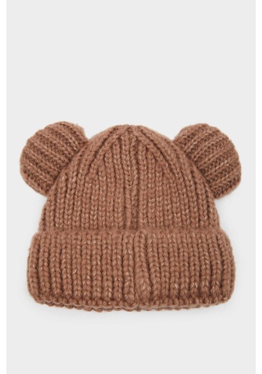 Defacto Erkek Bebek Dokuma Etiketli Triko Bere F0020a525wnbn450 Kahve