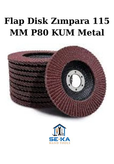 Flap Disk Zımpara 115 Mm P80 Kum Metal - Ahşap Taşlama Diski 5 Adet