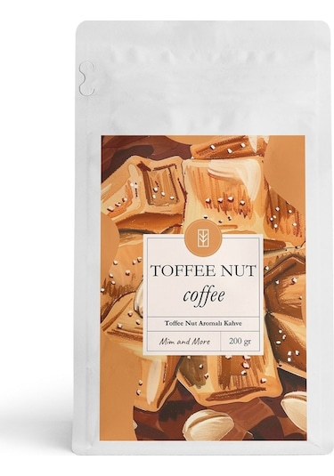 Mim And More Toffee Nut Coffee Aromalı Kahve Çekirdek Kahve 200 G