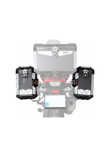 Gp Kompozit Alüminyum Yan Çanta Seti Siyah 40 Lt X 2