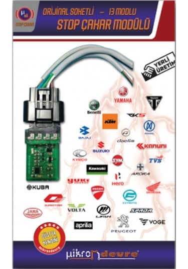 Mikron Devre Honda Pcx 2018-2024 Uyumlu 13 Modlu Stop Çakar Modülü Uçak Kanadı F1 Stil