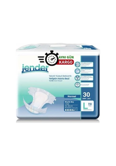 Jender Bel Bantlı Hasta Bezi L 30'Lu