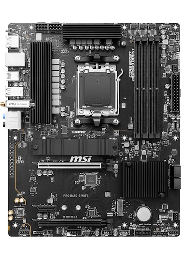 MSI Pro B650-S WIFI AMD B650 7200 MHz (OC) DDR5 Soket AM5 ATX Anakart