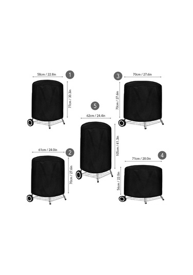 Artfulabode Veya Toz Taşınabilir Su Siyah Ocağı Mükemmel Mekan Mekan Kullanımı Katlanabilir Kapağı Kapağı Kapağı Kamp Izgara İp İle İçin İç Geçirmez Geçirmez Dış Bbq Bbq Ou Siyah