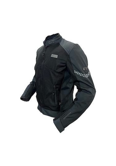 Forte Gt Black Stone Yazlık Motosiklet Mont Gri - Siyah