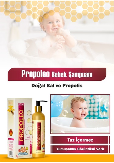 Propoleo Bal Arı Poleni ve Keratin İçeren Bebek Şampuanı 250 ML