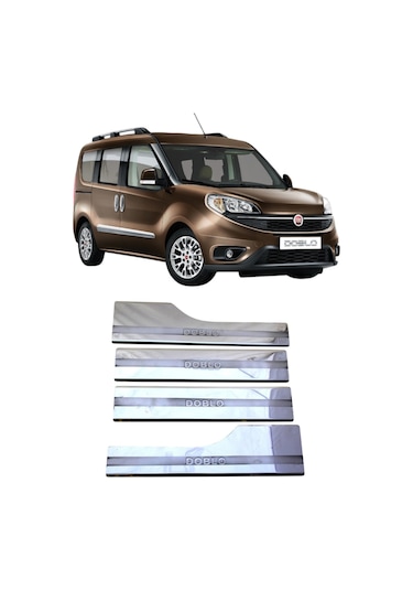 Fiat Doblo Krom İç Kapı Eşiği Takımı 2010-2022 Arası Paslanmaz Çe N11.3874