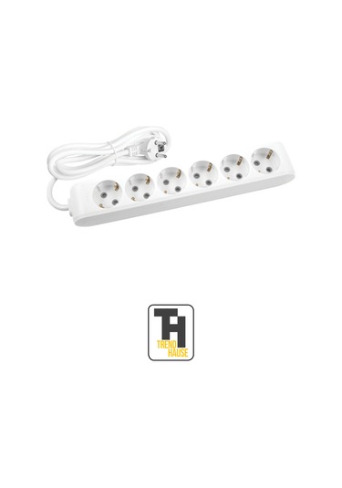 5 Metre 6'lı Grup Priz