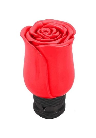Tongxida Gül Çiçekli Otomatik/manuel Vites Araba Topuzu Kırmızı Kırmızı