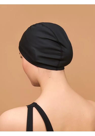 Büyük Emdirilmiş Yüzme Ve Havuz Şapkası 218269959 Siyah Melanj
