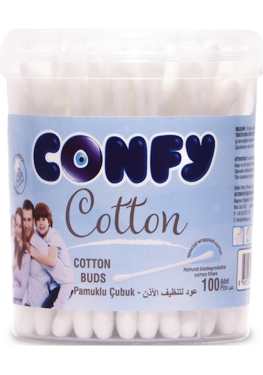 Confy Kulak Temizleme Çubuğu 100 Adet