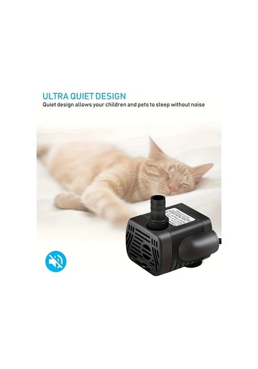 Oldfriend Beyaz 1 Adet Usb Dalgıç Pompa, 200l/s Düşük Gürültülü, Akvaryum Ve Çeşmeler İçin